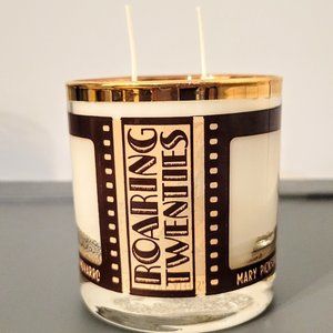 Roaring 20's 22k Gold Peek-A-Boo Spiced Honey & Tonka 2 Wick 10 oz Luxury Candle